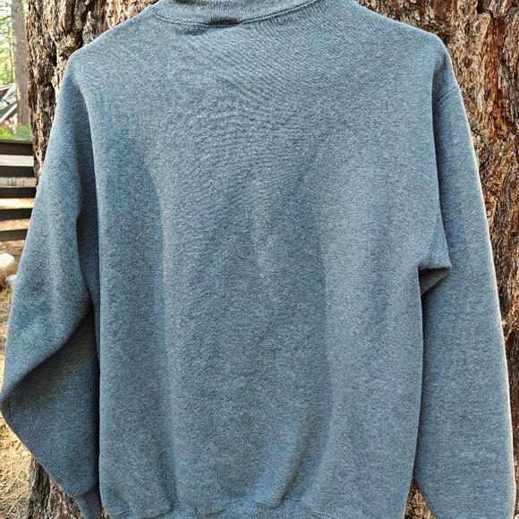 CELTIC FASHIONS Celtic Knot Embroidered Crew Sweatshirt Women's medium blue grey - Picture 5 of 5